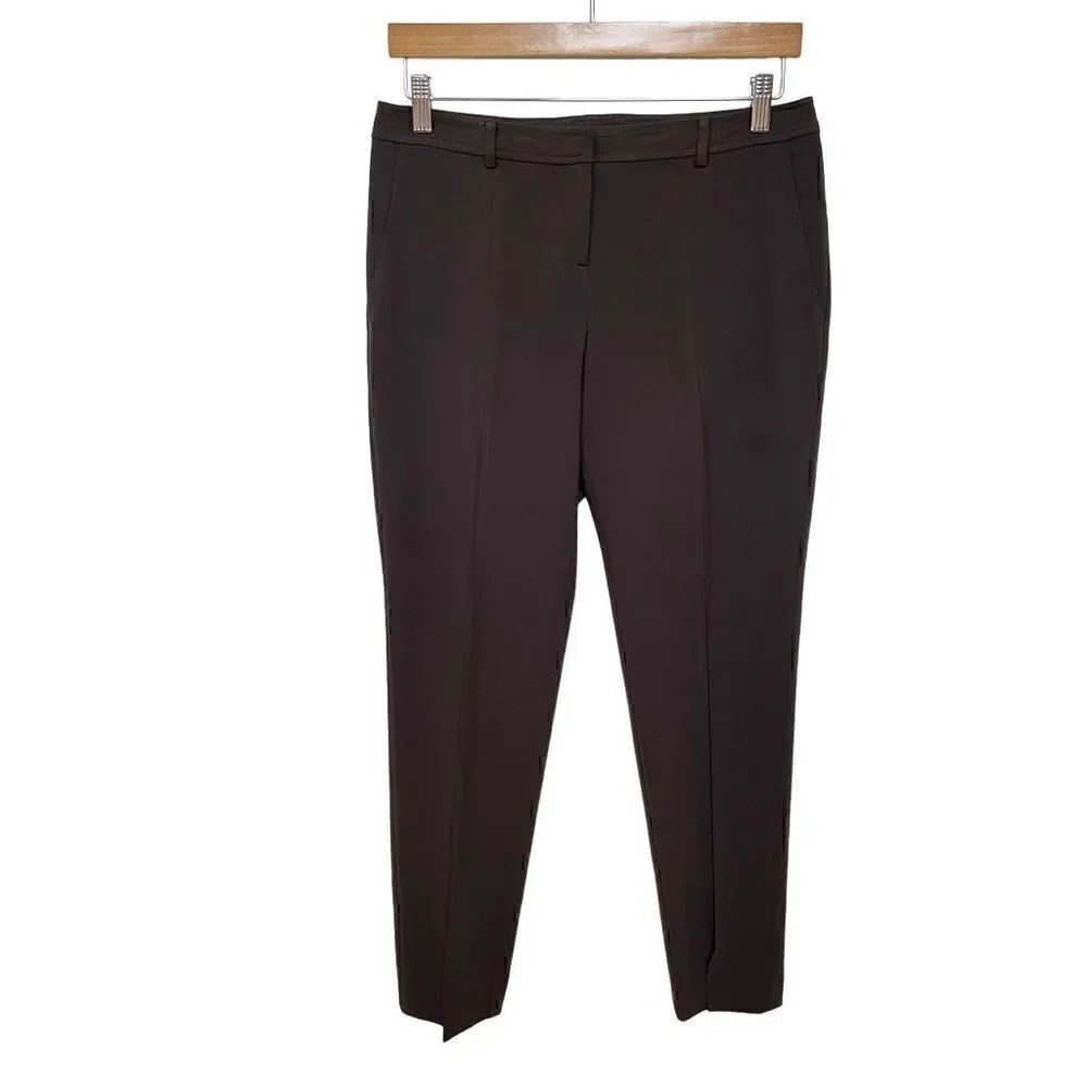 St. John Pleated Dress Pants Trousers Workwear Career Dark Brown women’s size 4